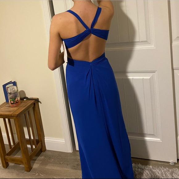 NWT ROYAL BLUE GOWN SIZE 2 will fit a 00-0 & 2 - Picture 4 of 13